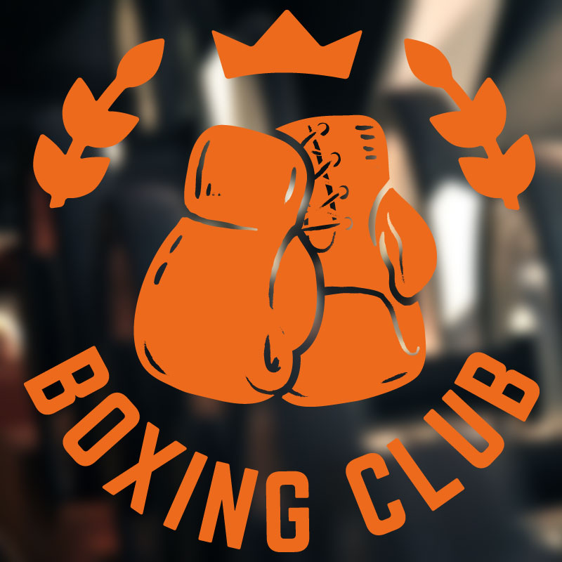 boxing motivation quote gym fitness wall sticker
