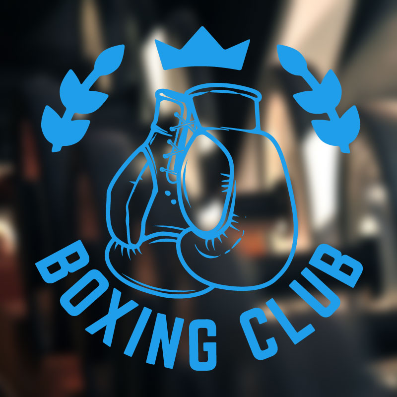 boxing motivation fitness sports art wall sticker