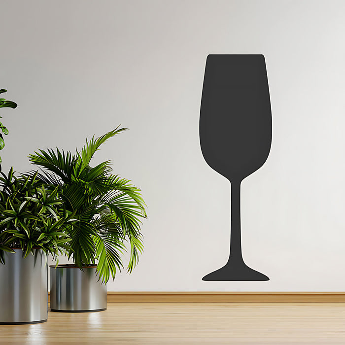 Wine Glass Wall Art Sticker - Elegant Kitchen & Restaurant Decor