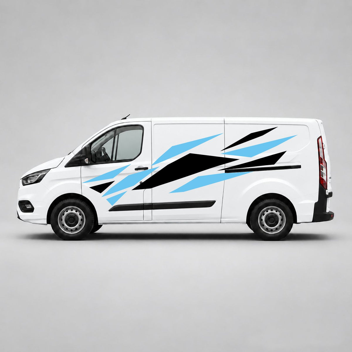 Black & Light Blue
