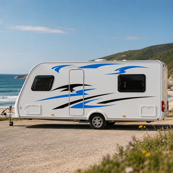 Multi Piece Caravan Side Graphics Kit – Caravan Vinyl Decals