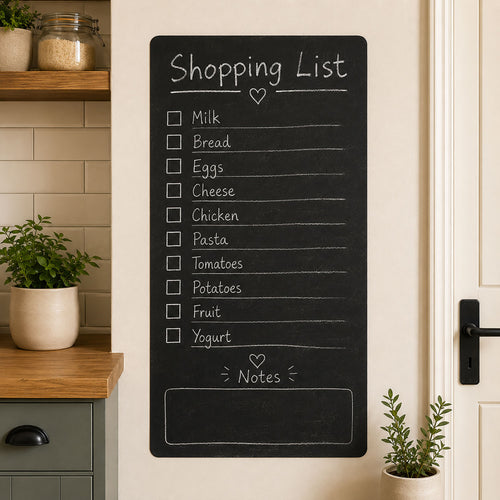 Shopping List Chalkboard Wall Sticker