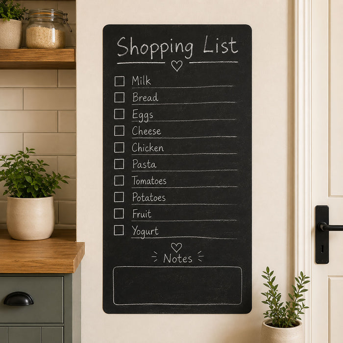 Shopping List Chalkboard Wall Sticker