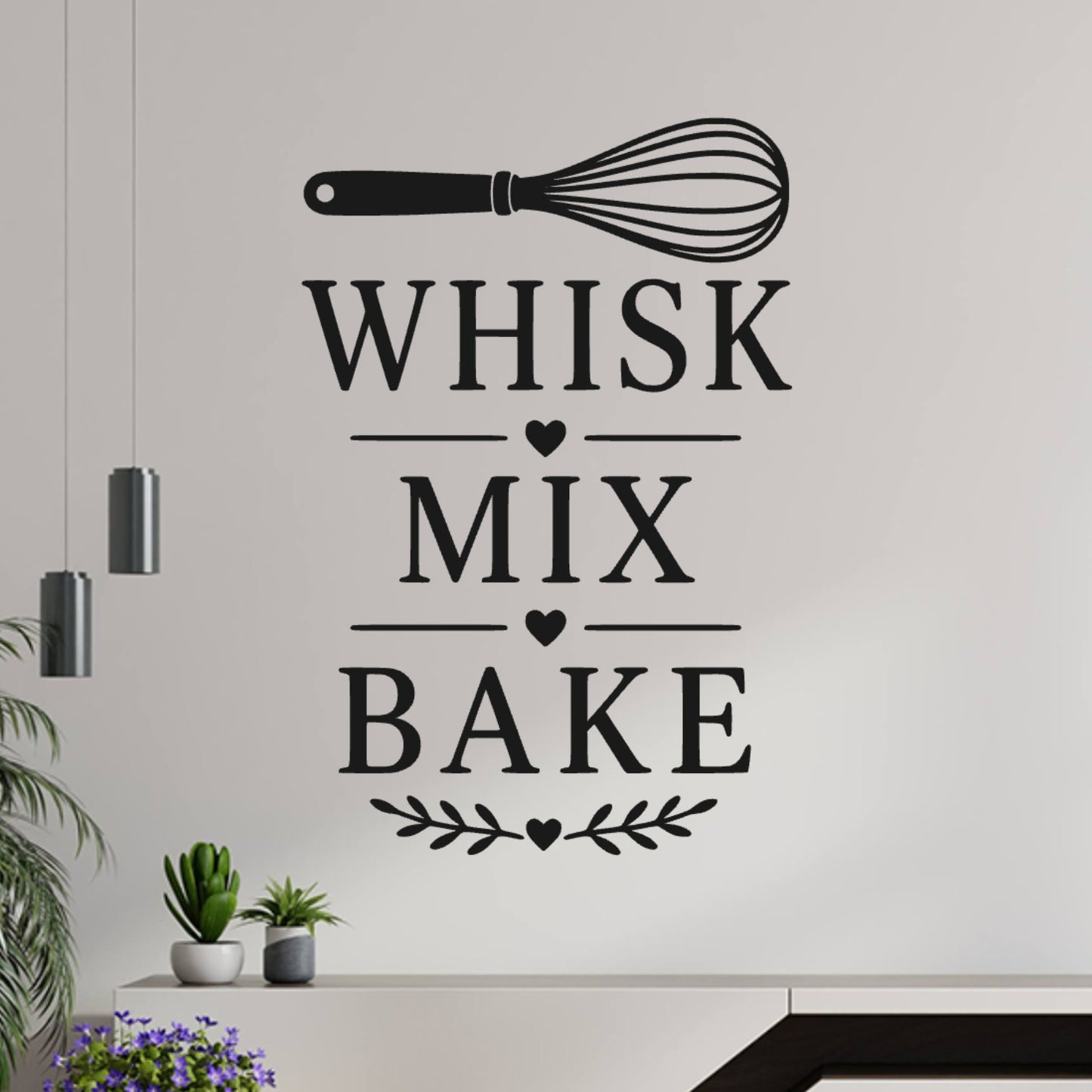 Whisk Mix Bake Wall Sticker – Baking Kitchen Decal