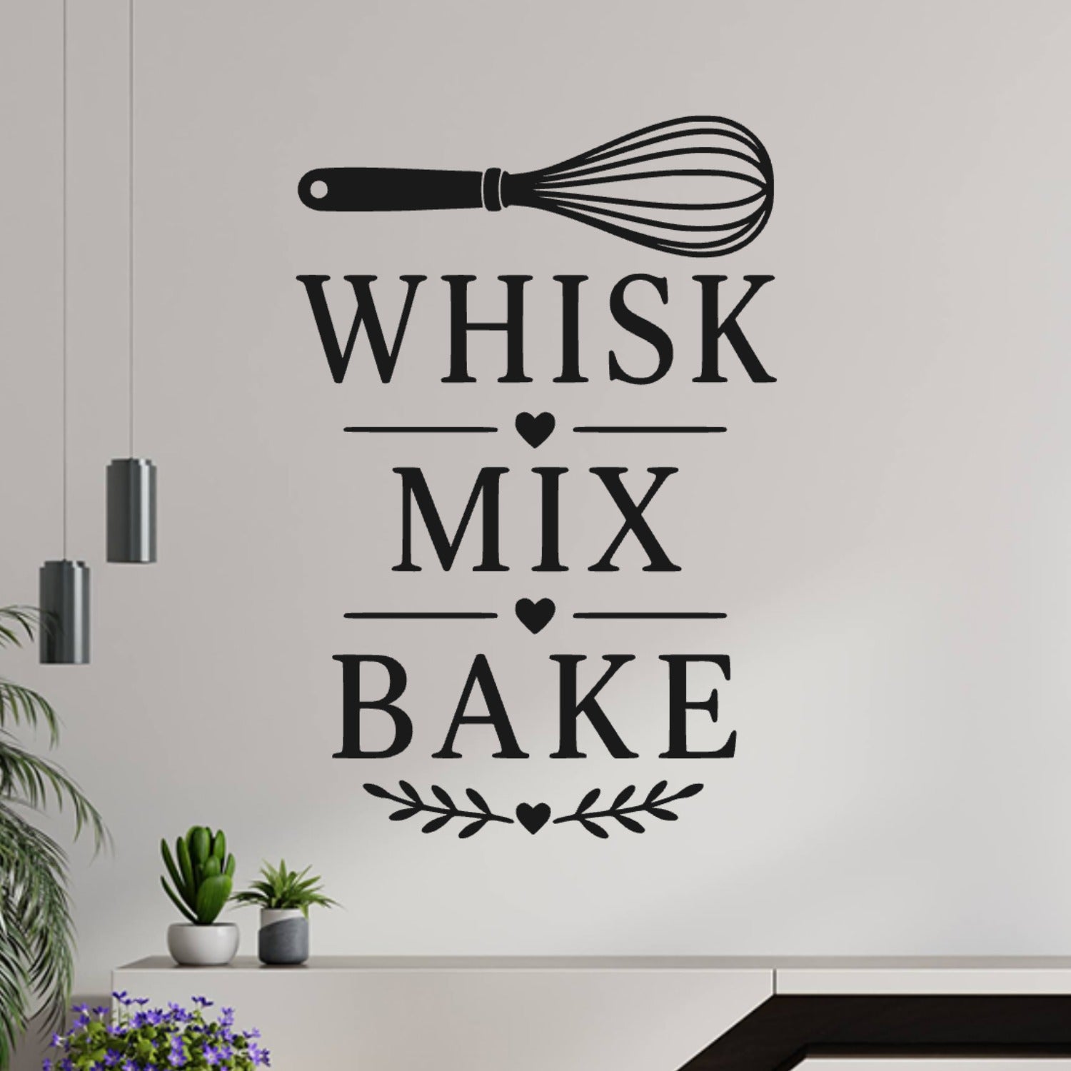 Whisk Mix Bake Wall Sticker – Baking Kitchen Decal