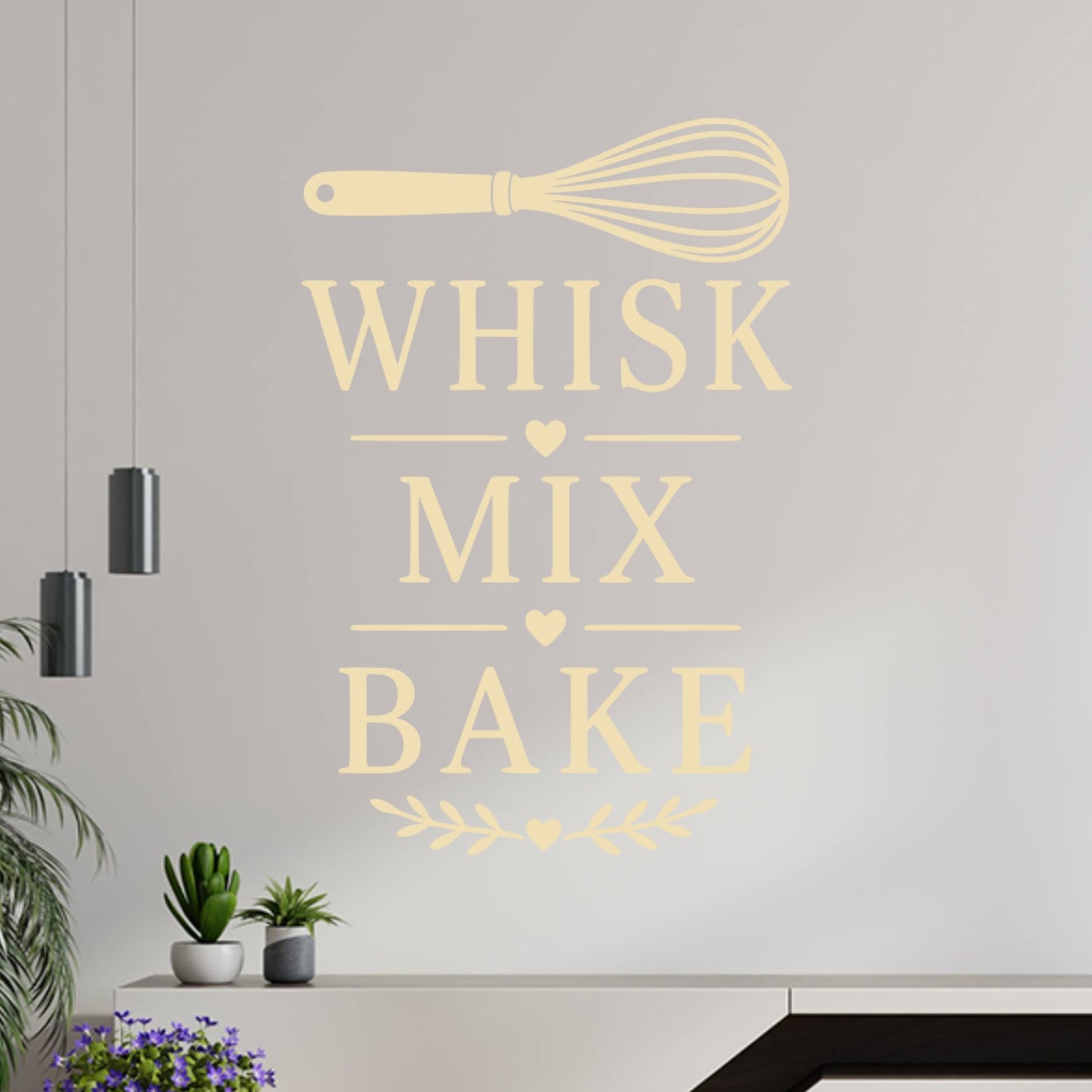 Whisk Mix Bake Wall Sticker – Baking Kitchen Decal