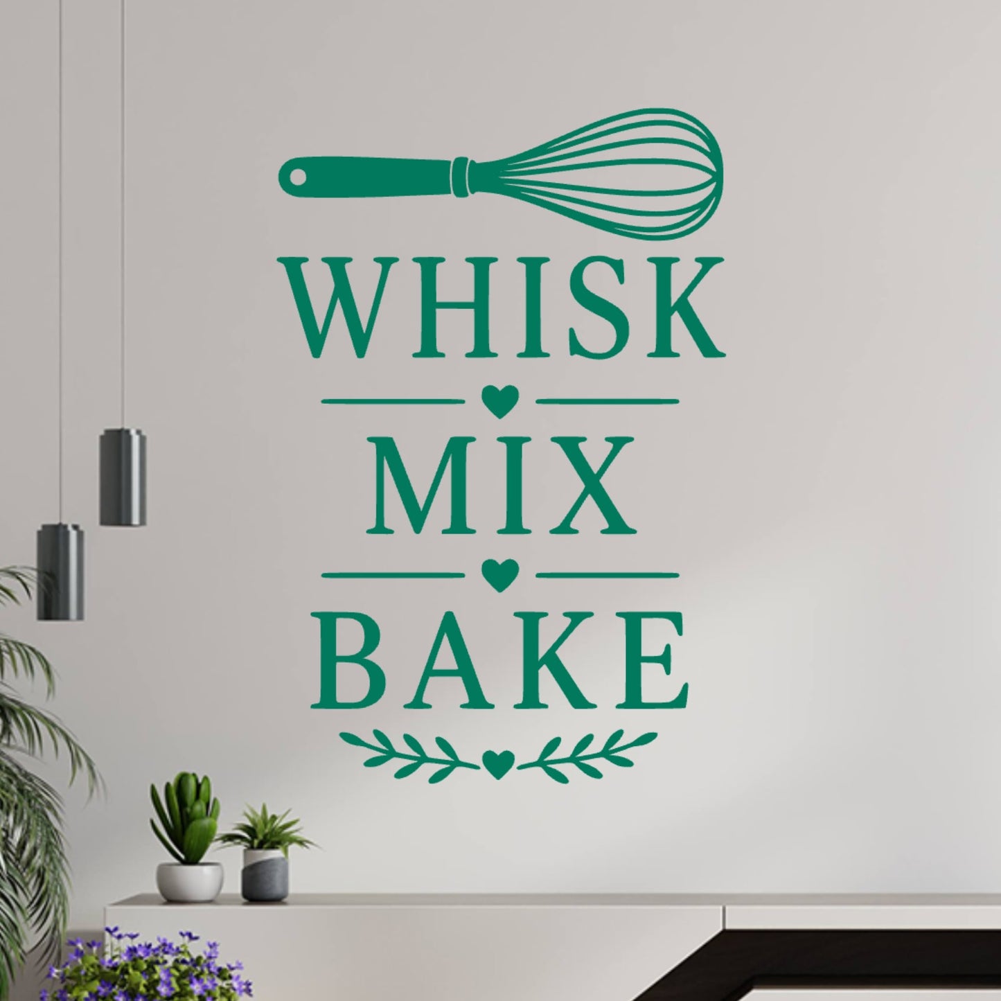 Whisk Mix Bake Wall Sticker – Baking Kitchen Decal