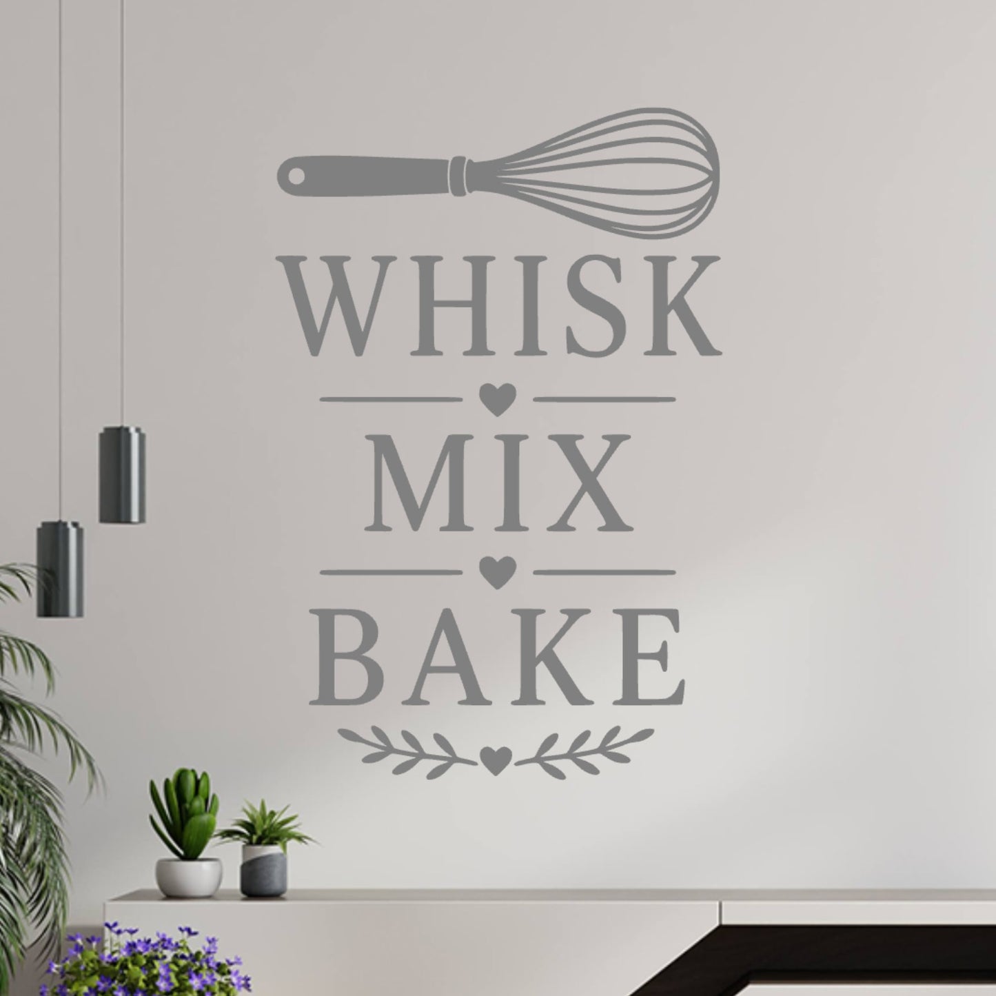 Whisk Mix Bake Wall Sticker – Baking Kitchen Decal