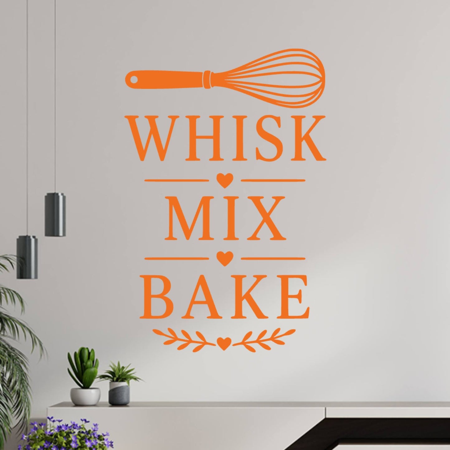 Whisk Mix Bake Wall Sticker – Baking Kitchen Decal