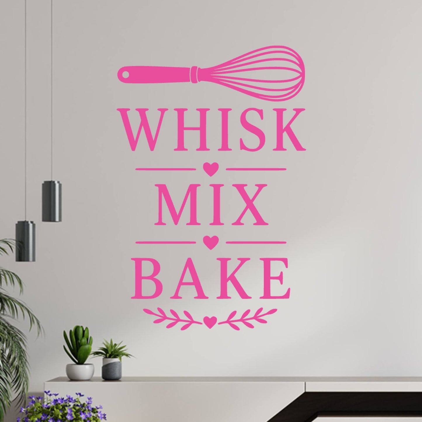 Whisk Mix Bake Wall Sticker – Baking Kitchen Decal