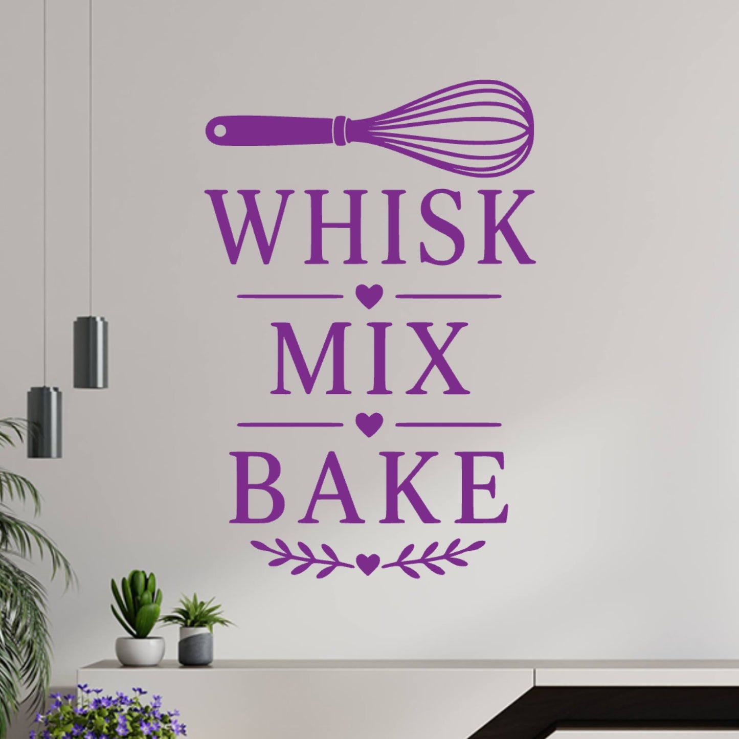 Whisk Mix Bake Wall Sticker – Baking Kitchen Decal