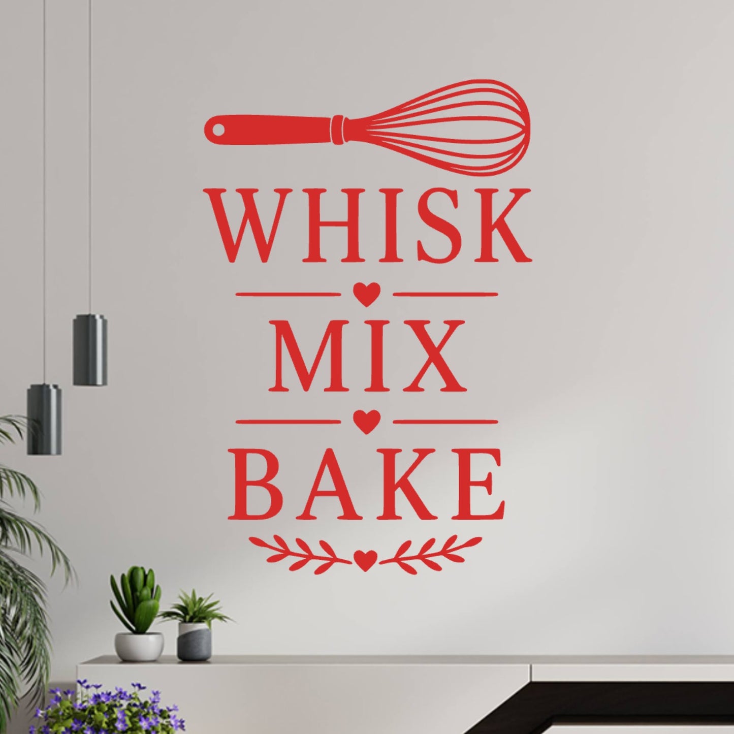 Whisk Mix Bake Wall Sticker – Baking Kitchen Decal