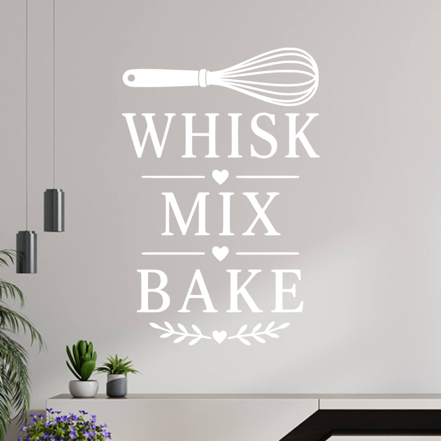 Whisk Mix Bake Wall Sticker – Baking Kitchen Decal