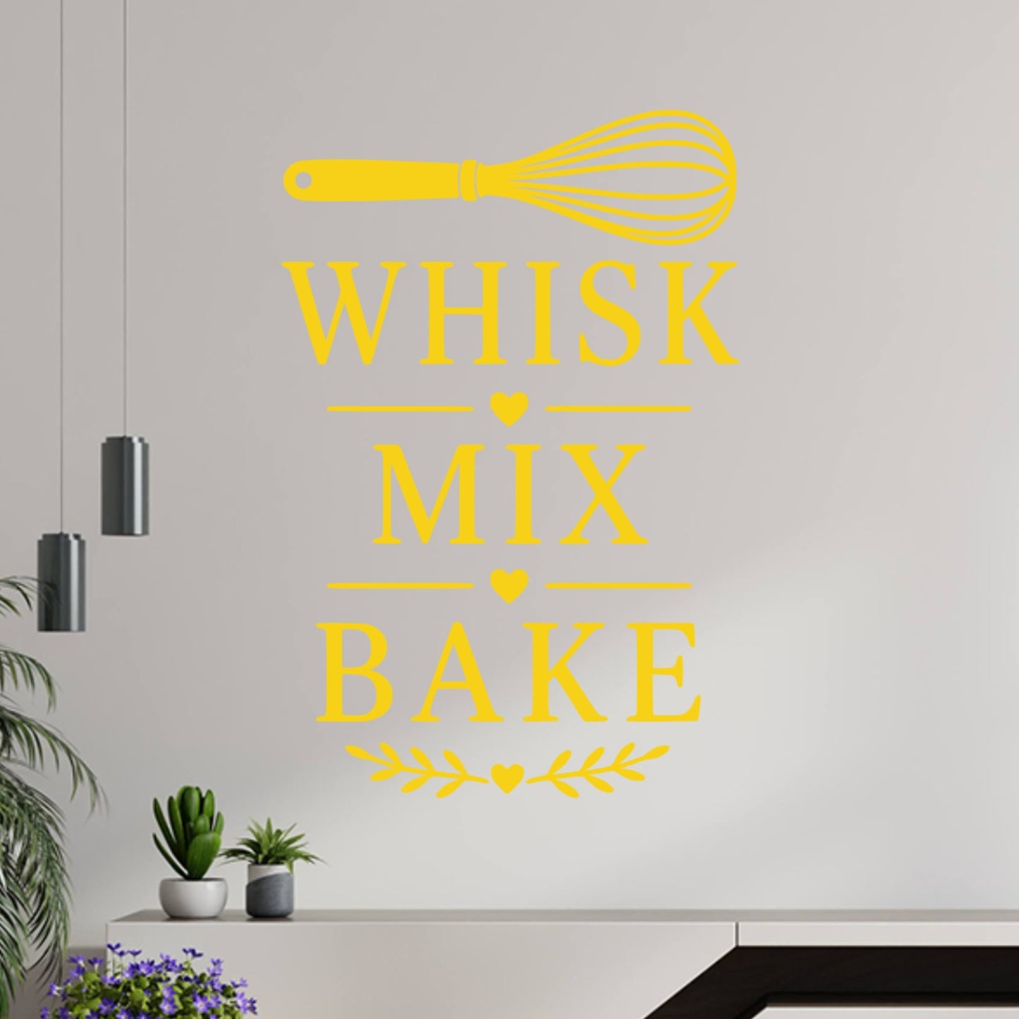 Whisk Mix Bake Wall Sticker – Baking Kitchen Decal