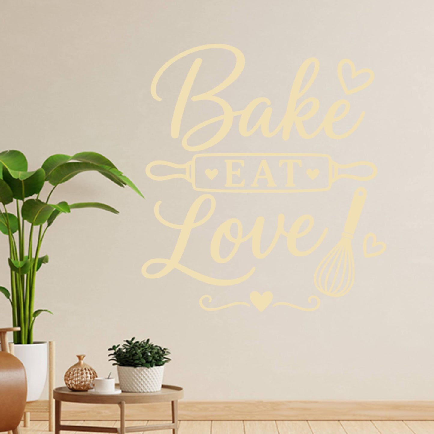 Baking Wall Sticker – Bake Eat Love Kitchen Decal