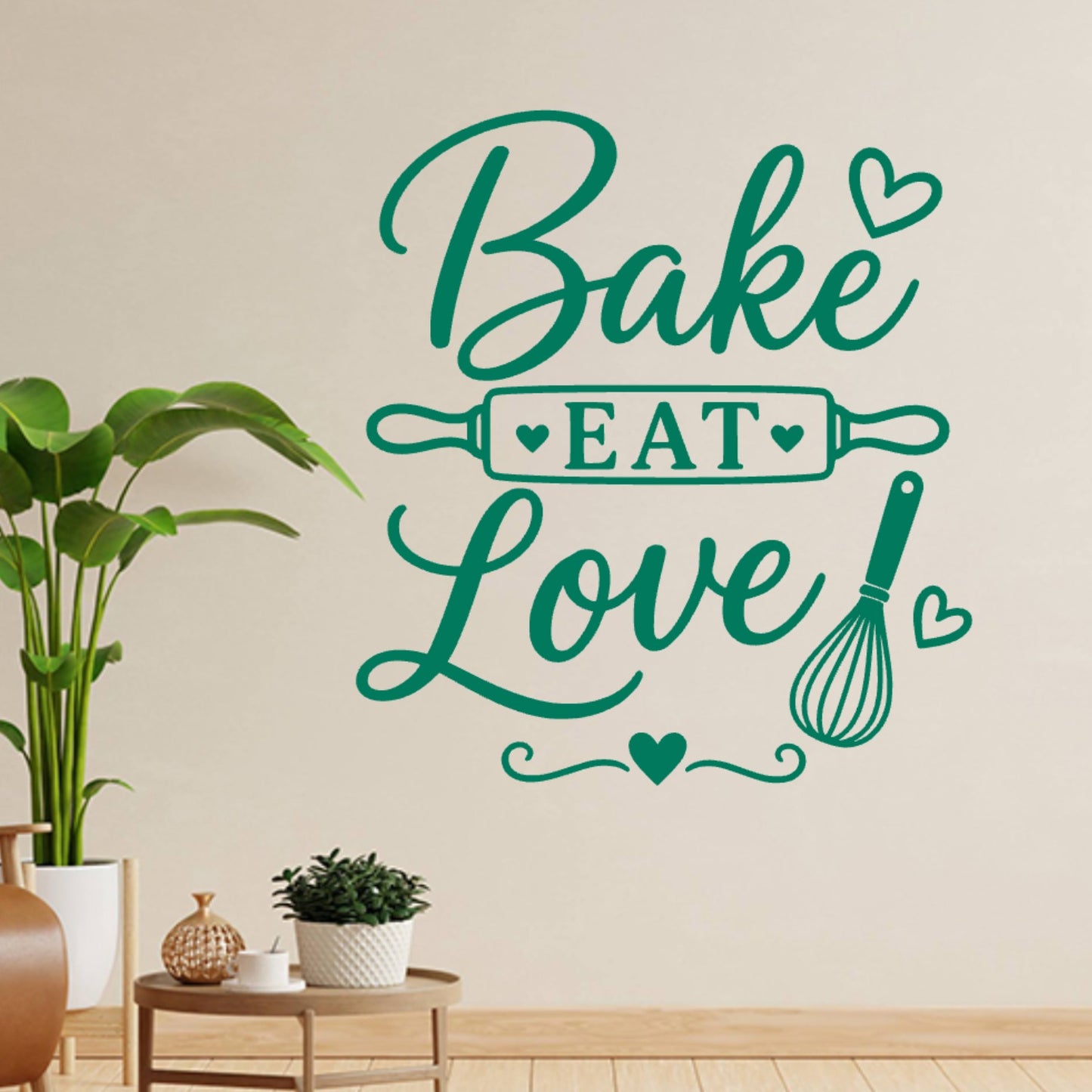 Baking Wall Sticker – Bake Eat Love Kitchen Decal