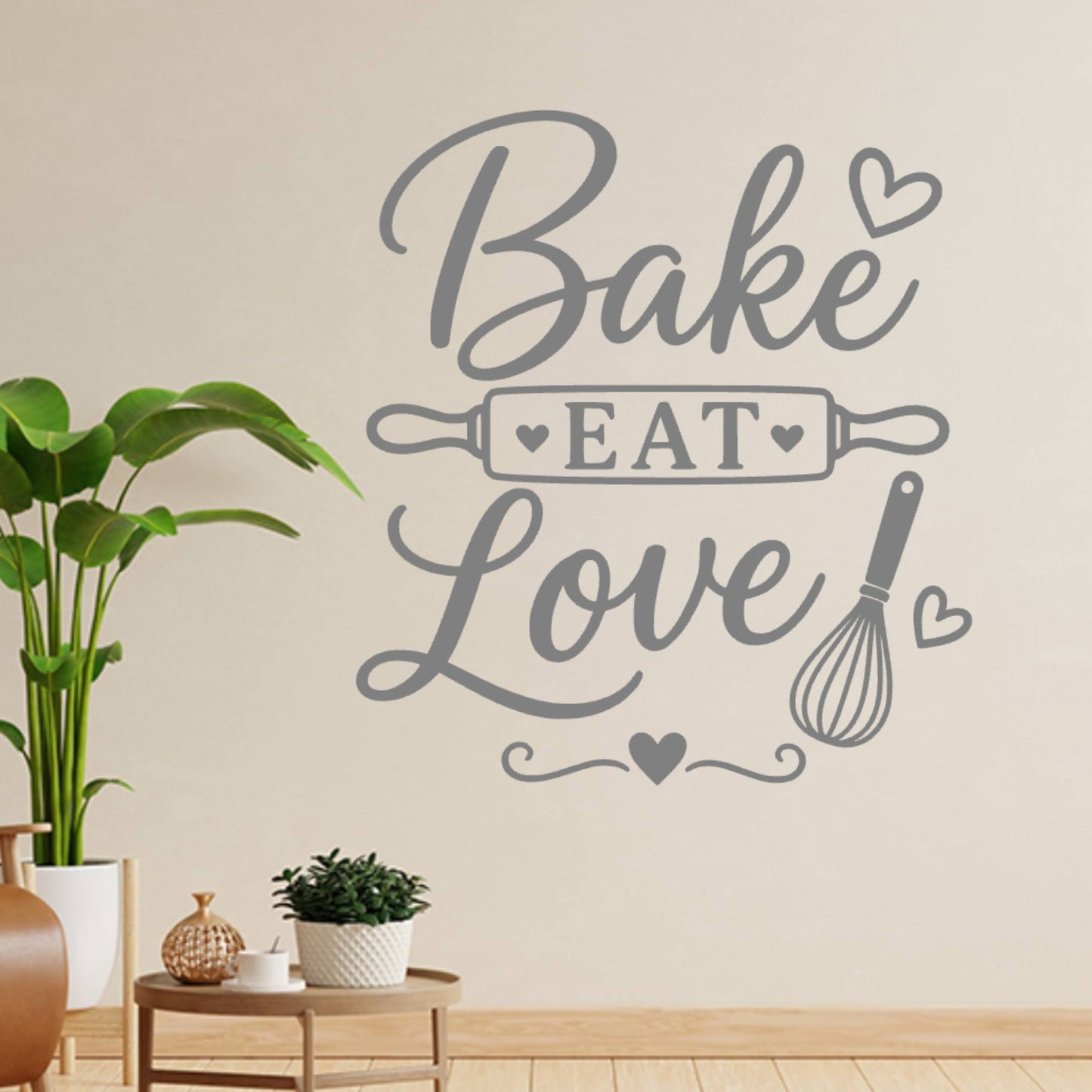 Baking Wall Sticker – Bake Eat Love Kitchen Decal