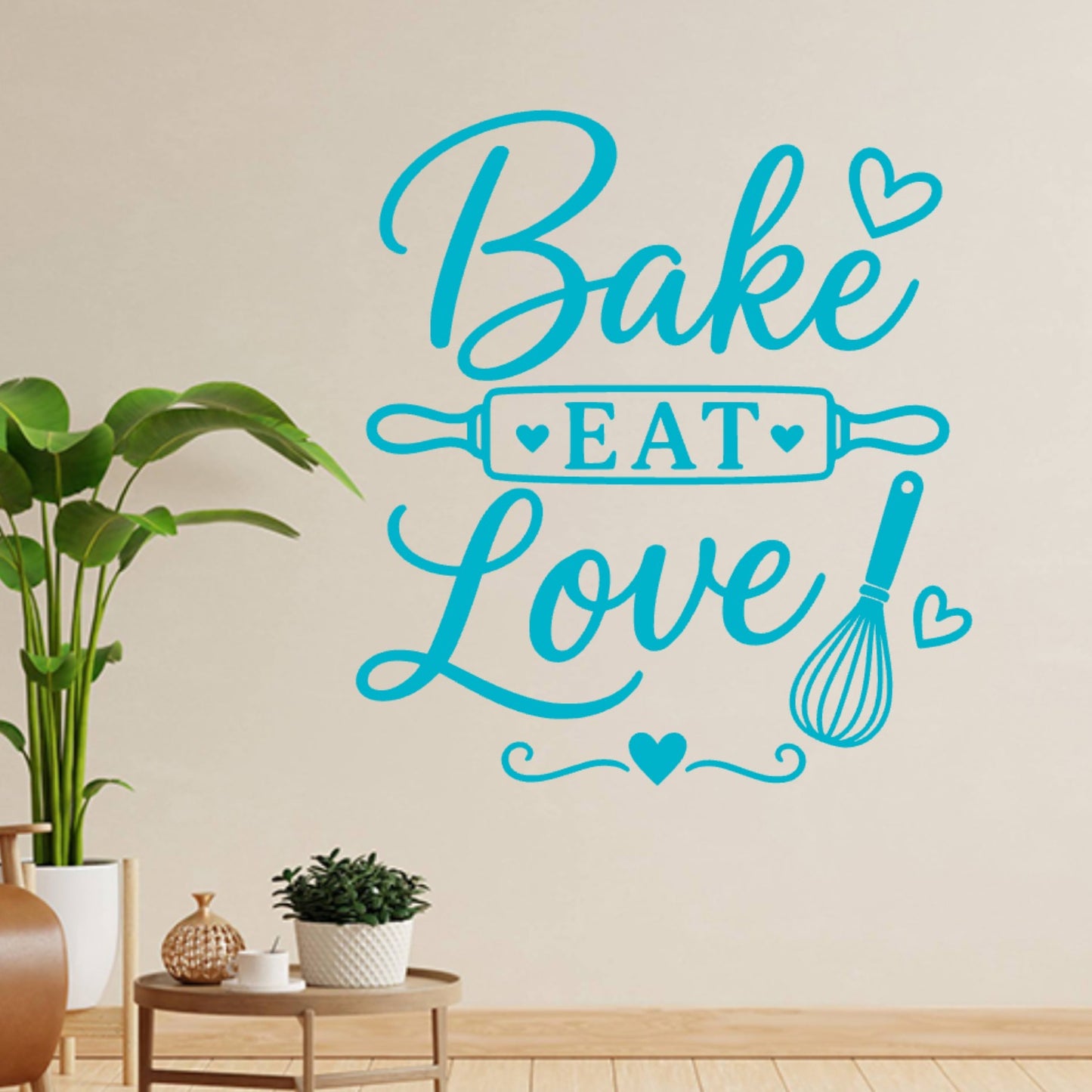 Baking Wall Sticker – Bake Eat Love Kitchen Decal