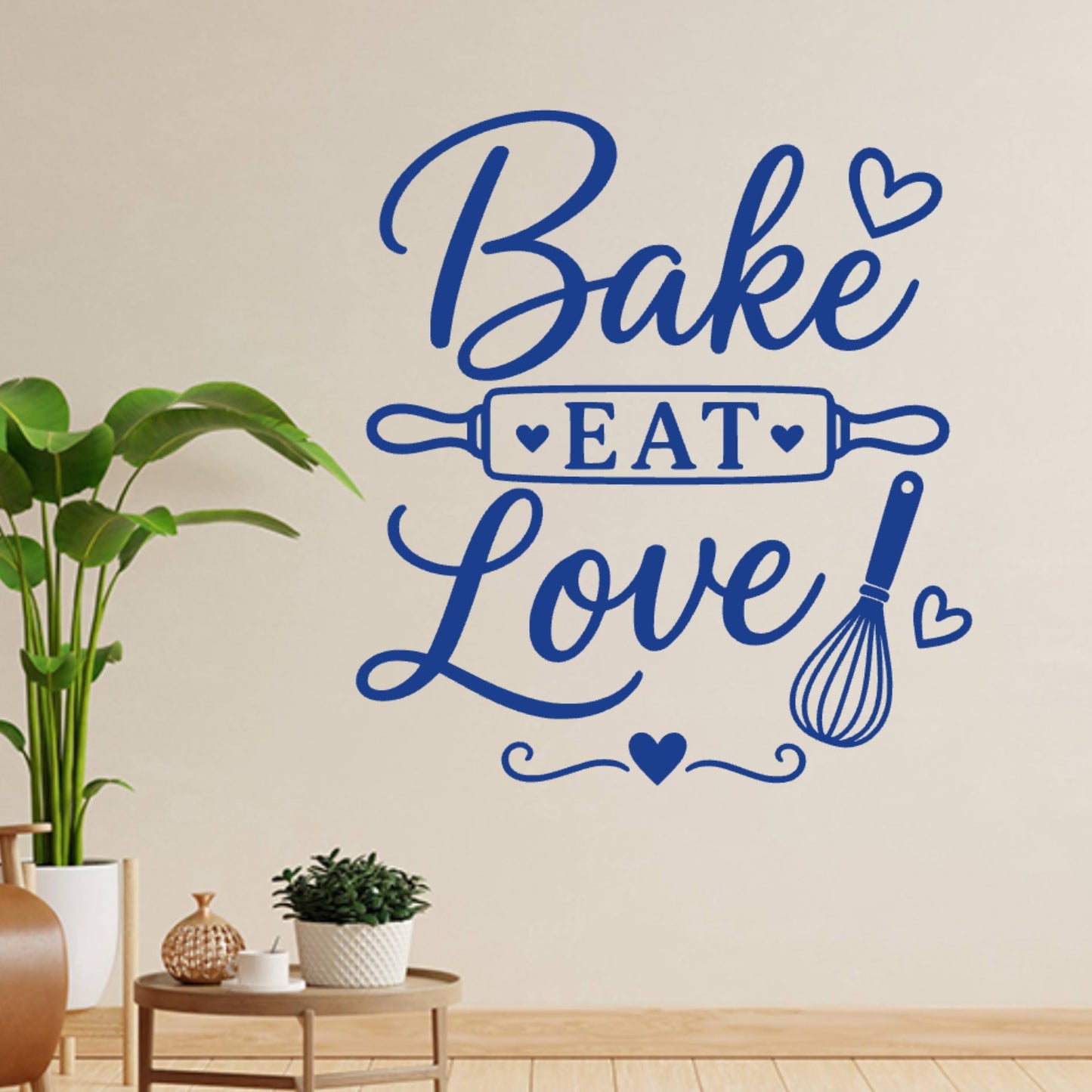 Baking Wall Sticker – Bake Eat Love Kitchen Decal