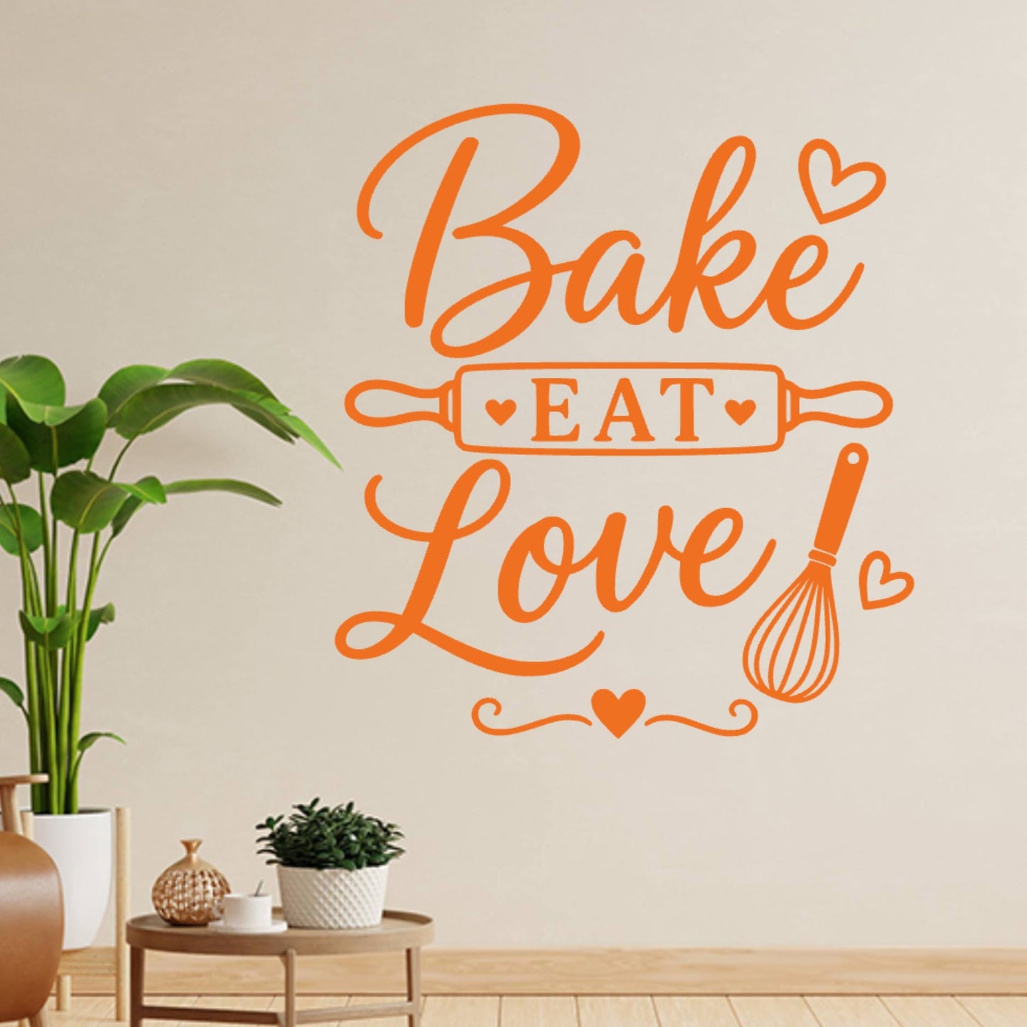 Baking Wall Sticker – Bake Eat Love Kitchen Decal