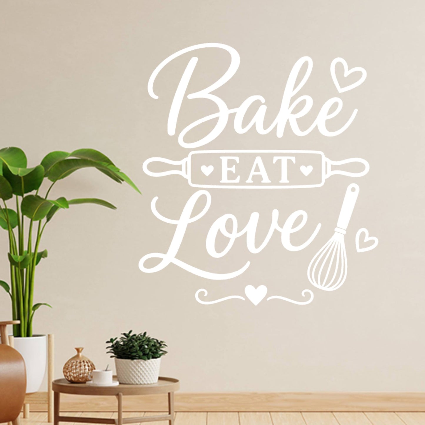 Baking Wall Sticker – Bake Eat Love Kitchen Decal