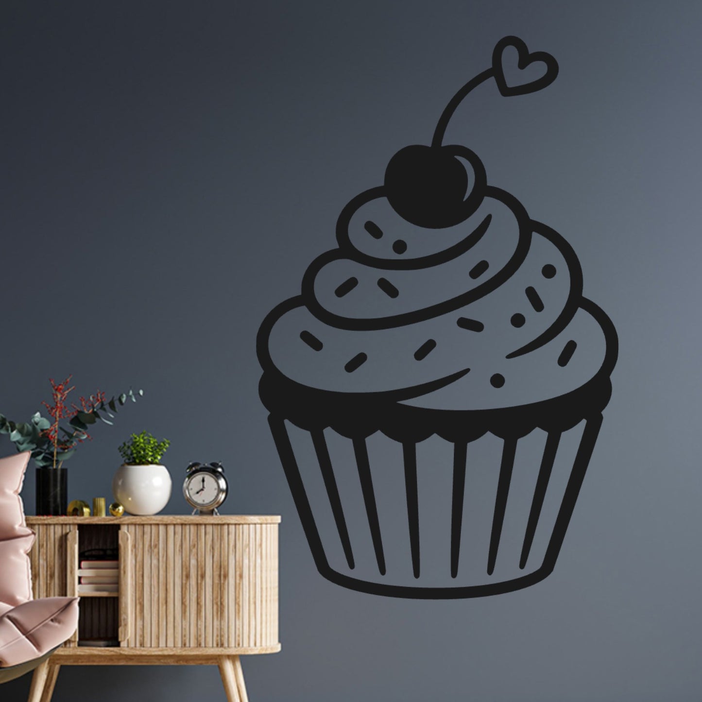Cupcake Wall Sticker – Baking Kitchen Decal