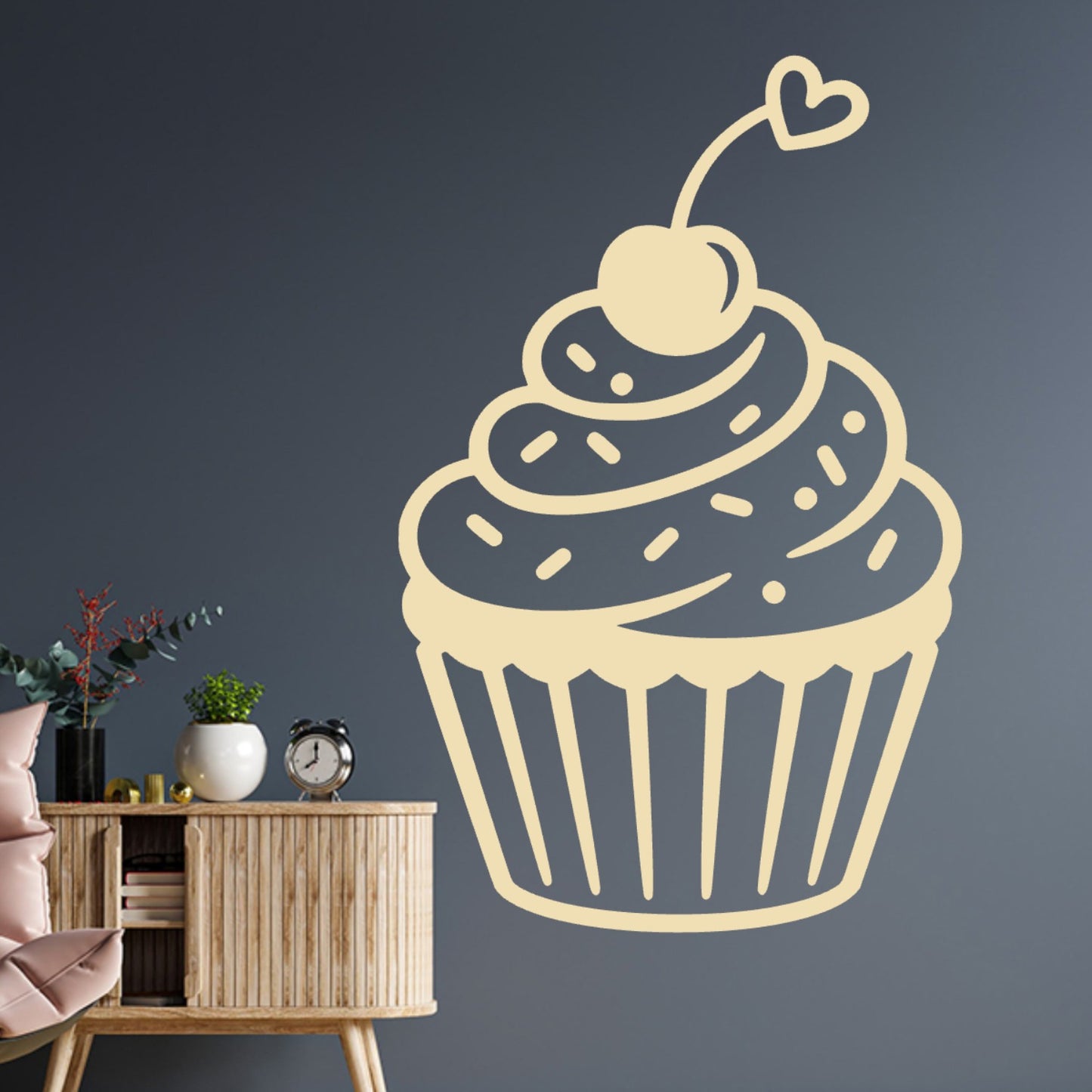 Cupcake Wall Sticker – Baking Kitchen Decal