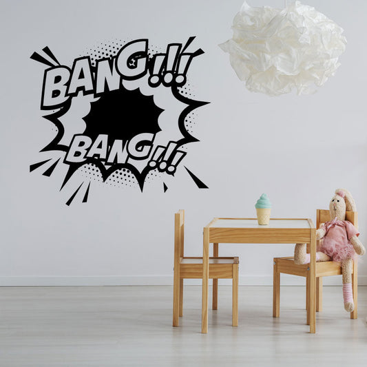 boom comic vinyl wall sticker