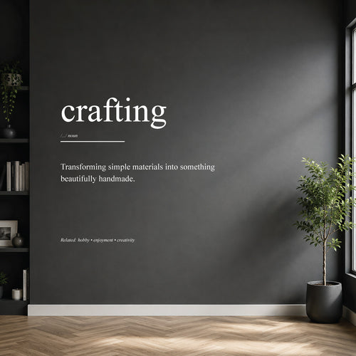crafting dictionary definition wall sticker