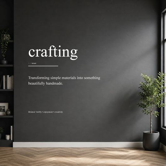 crafting dictionary definition wall sticker