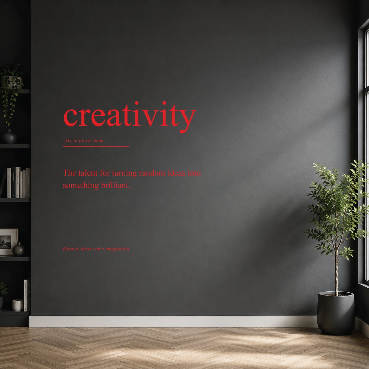 Creativity dictionary definition wall sticker