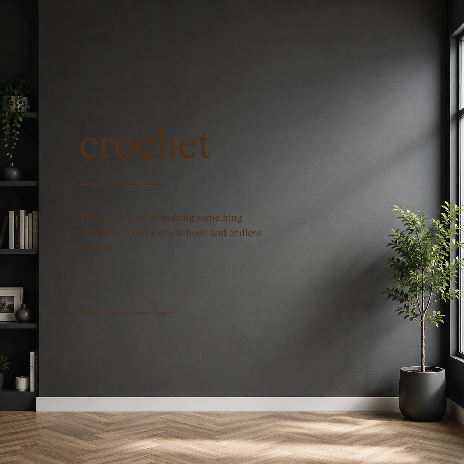 crochet dictionary definition wall sticker