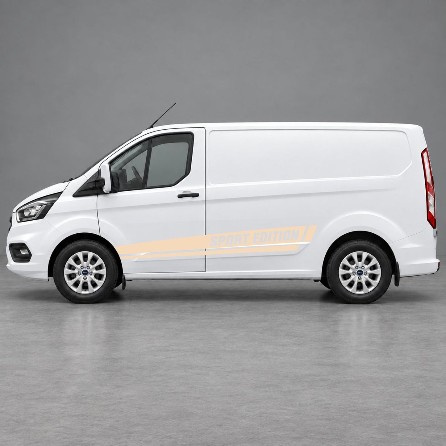 Ford Transit Custom Sport Edition Lower Side Stripes in Beige
