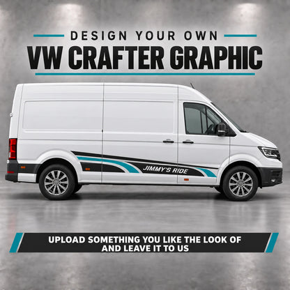 Design Your Own VW Crafter Side Graphics – Custom Two-Colour Van Decals