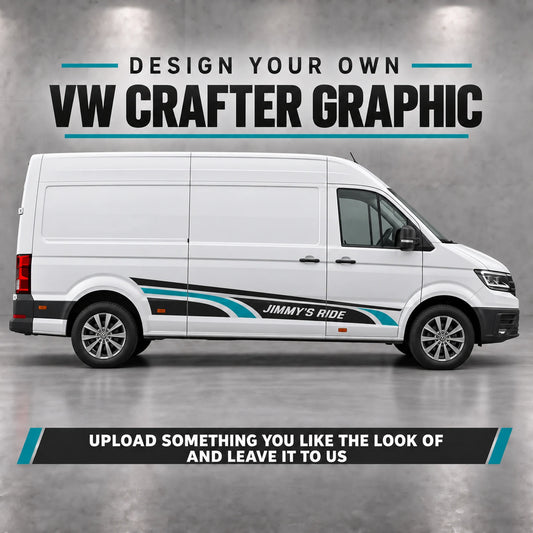 Design Your Own VW Crafter Side Graphics – Custom Two-Colour Van Decals
