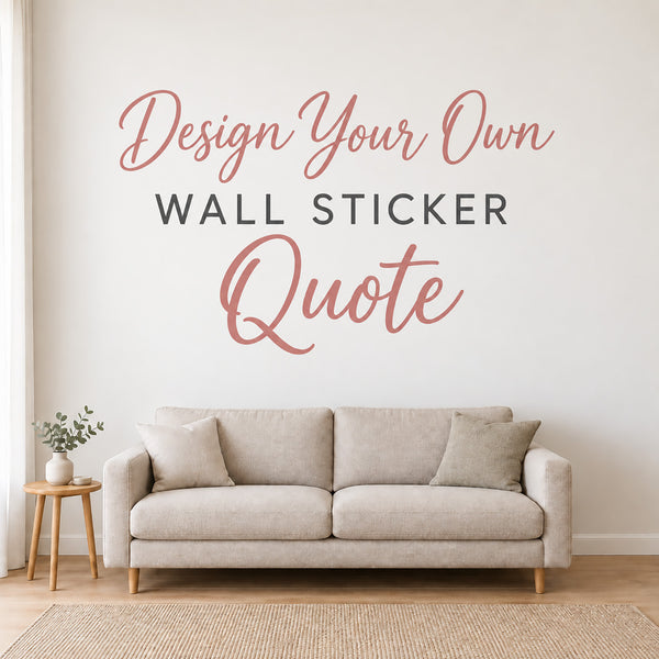 Personalised Wall Stickers | Custom & Name Wall Stickers UK