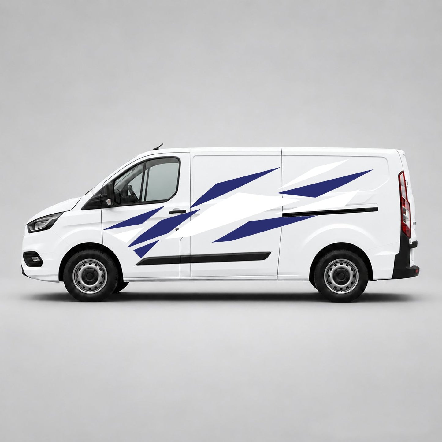 White & Navy Blue