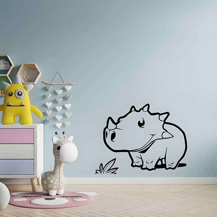 Cute Baby Dinosaur Nursery Wall Sticker