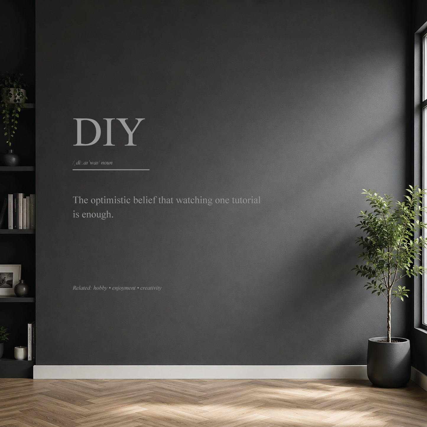 diy dictionary definition wall sticker