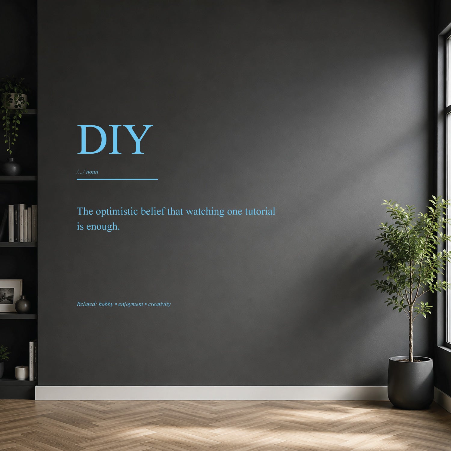 diy dictionary definition wall sticker