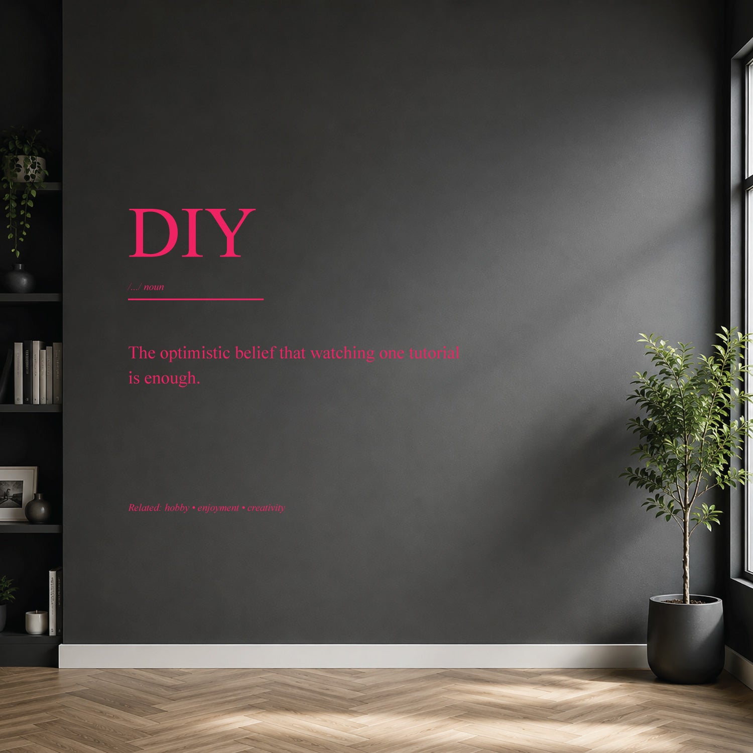 diy dictionary definition wall sticker