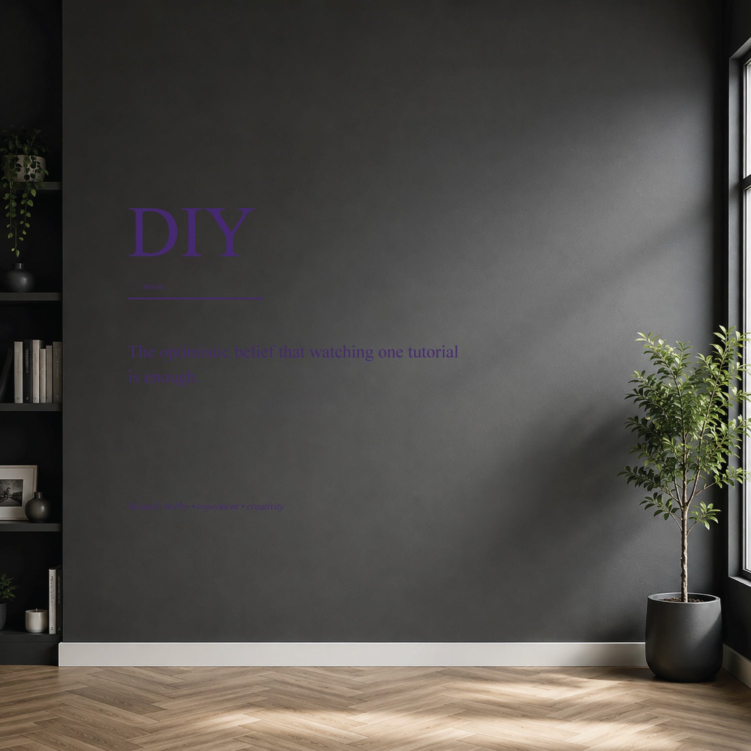 diy dictionary definition wall sticker