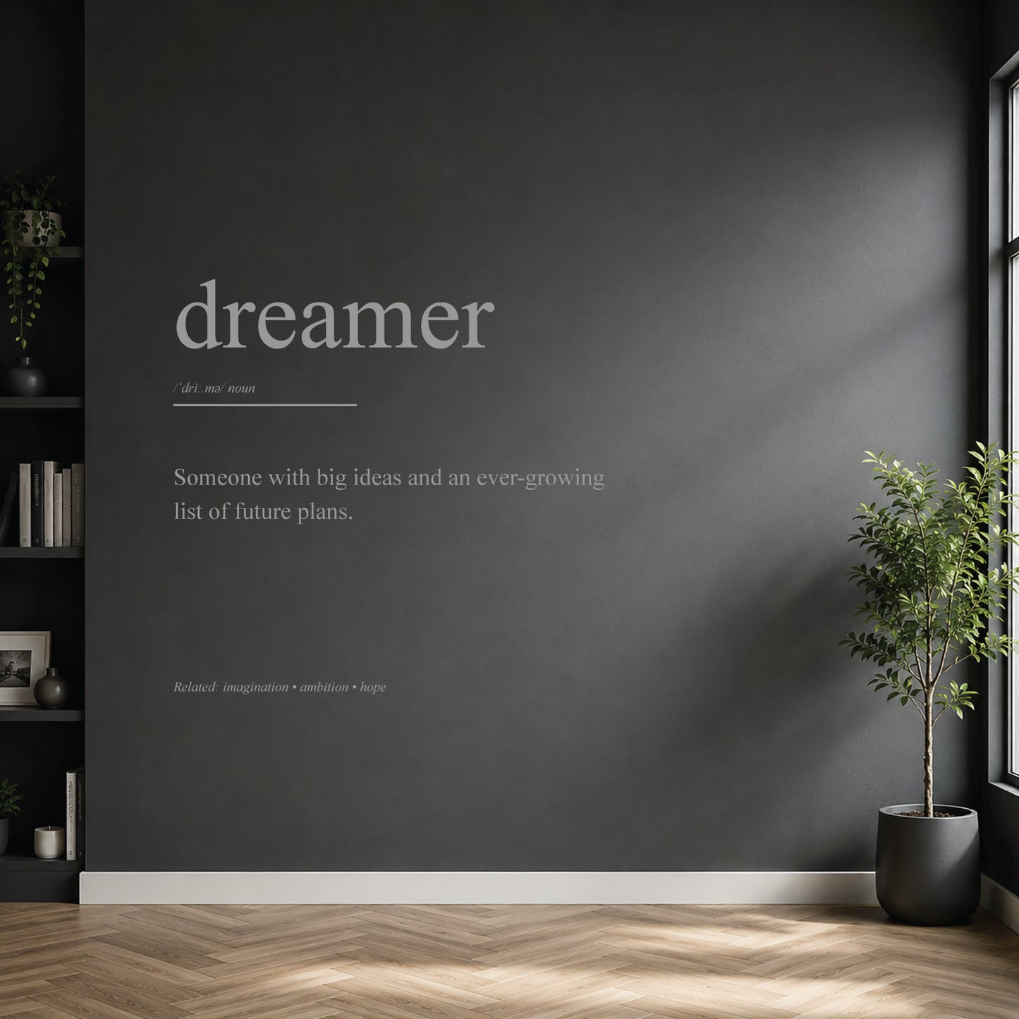 Dreamer dictionary definition wall sticker
