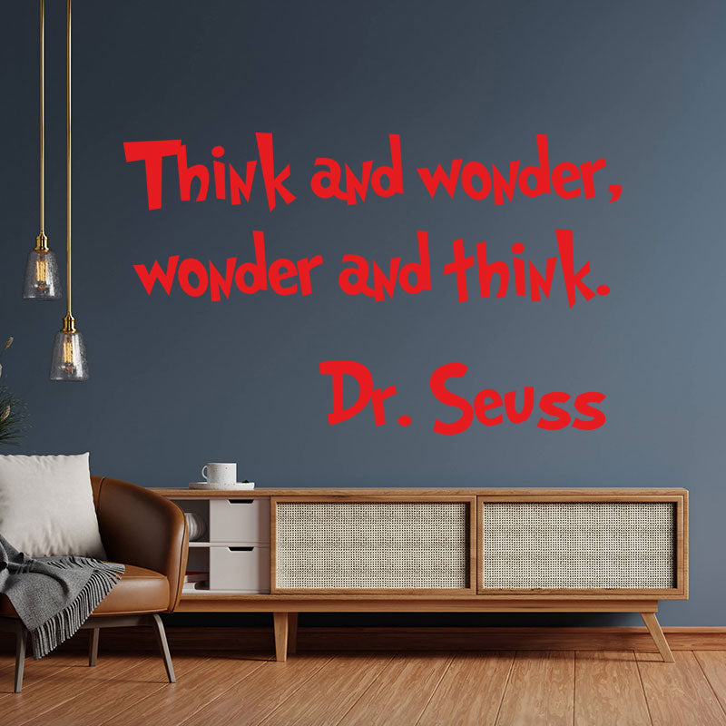 think wonder dr seuss wall sticker