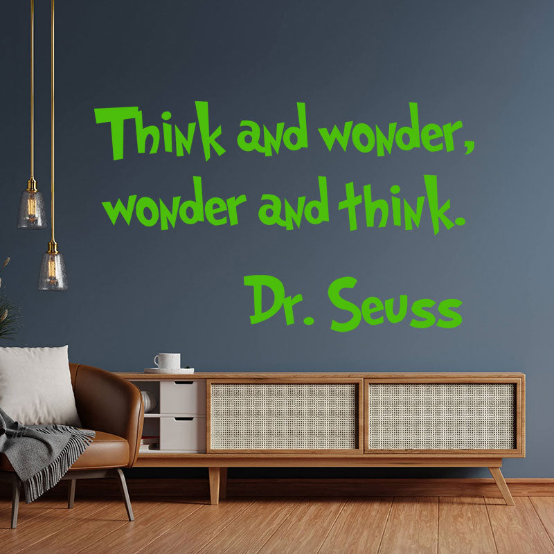 think wonder dr seuss wall sticker