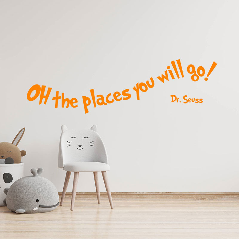 oh the places you will wall sticker