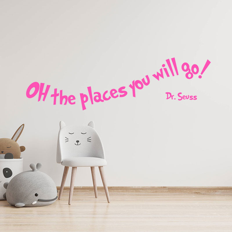 oh the places you will wall sticker