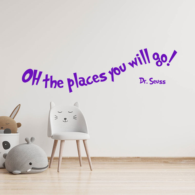 oh the places you will wall sticker