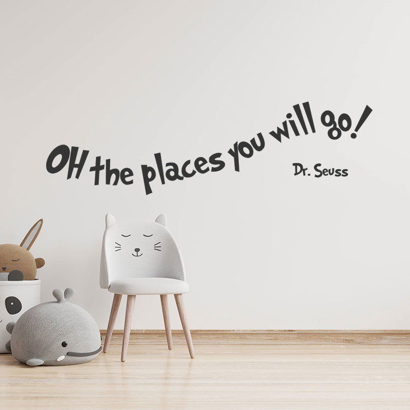 oh the places you will wall sticker
