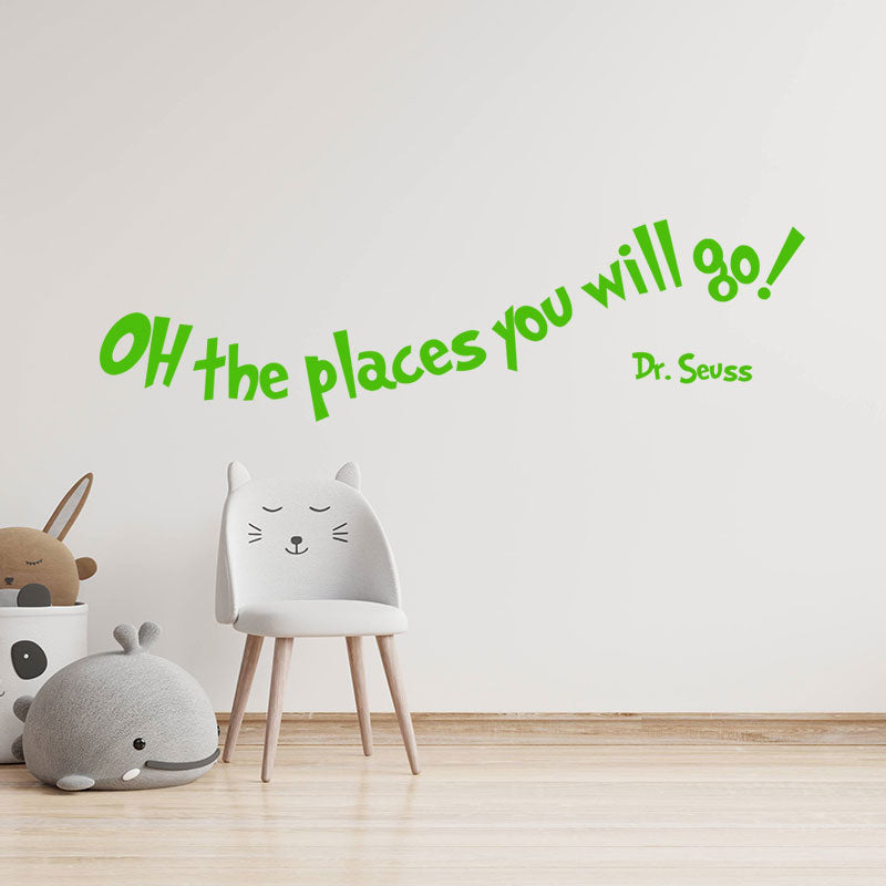 oh the places you will wall sticker